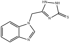 5-(1H-Benzimidazol-1-ylmethyl)-4H-1,2,4-triazole-3-thiol Struktur