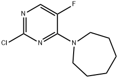 1-(2-Chloro-5-fluoropyrimidin-4-yl)azepane Structure
