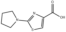 Sodium 2-pyrrolidin-1-yl-1,3-thiazole-4-carboxylate 化学構造式