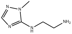 N-(1-甲基-1H-1,2,4-三唑-5-基)乙烷-1,2-二胺, 1365962-01-1, 结构式