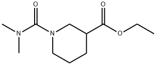 Ethyl 1-[(dimethylamino)carbonyl]-piperidine-3-carboxylate 化学構造式