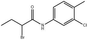 2-Bromo-N-(3-chloro-4-methylphenyl)butanamide Structure