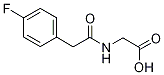 2-[2-(4-氟苯基)乙酰氨基]乙酸,,结构式