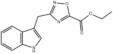 Ethyl 3-(1H-indol-3-ylmethyl)-1,2,4-oxadiazole-5-carboxylate|3-(1H-吲哚-3-基甲基)-1,2,4-恶二唑-5-甲酸乙酯