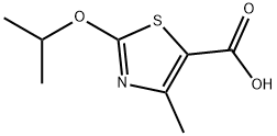 2-异丙氧基-4-甲基-1,3-噻唑-5-羧酸, 1374407-95-0, 结构式