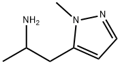 [1-Methyl-2-(1-methyl-1H-pyrazol-5-yl)ethyl]amine Structure