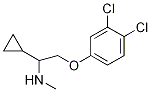 [1-Cyclopropyl-2-(3,4-dichlorophenoxy)-ethyl]methylamine Struktur