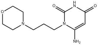 6-Amino-1-(3-morpholin-4-ylpropyl)-pyrimidine-2,4(1H,3H)-dione Struktur