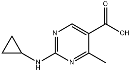 2-(Cyclopropylamino)-4-methylpyrimidine-5-carboxylic acid|2-(环丙基氨基)-4-甲基嘧啶-5-甲酸