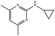 N-Cyclopropyl-4,6-dimethylpyrimidin-2-amine Struktur