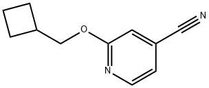 2-(Cyclobutylmethoxy)isonicotinonitrile Struktur