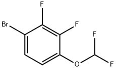 1-Bromo-4-(difluoromethoxy)-2,3-difluoro-benzene Structure