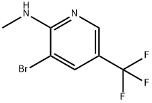 3-溴-N-甲基-5-(三氟甲基)吡啶-2-胺, 1256811-19-4, 结构式