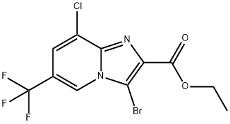 Ethyl 3-bromo-8-chloro-6-(trifluoromethyl)-imidazo[1,2-a]pyridine-2-carboxylate|3-溴-8-氯-6-(三氟甲基)咪唑并[1,2-A]吡啶-2-羧酸乙酯