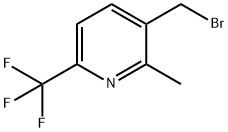 3-(Bromomethyl)-2-methyl-6-(trifluoromethyl)pyridine Struktur