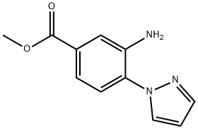 Methyl 3-amino-4-(1H-pyrazol-1-yl)benzoate,1227955-04-5,结构式