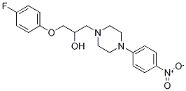 1-(4-Fluorophenoxy)-3-[4-(4-nitrophenyl)-piperazin-1-yl]propan-2-ol Structure