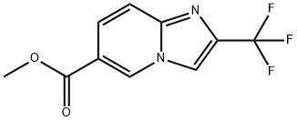 Methyl 2-(trifluoromethyl)imidazo-[1,2-a]pyridine-6-carboxylate Struktur