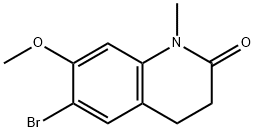 6-Bromo-7-methoxy-1-methyl-1,2,3,4-tetrahydroquinolin-2-one Structure