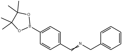 4-(Benzyl)iminomethyl phenyl-boronic acid pinacol ester Structure