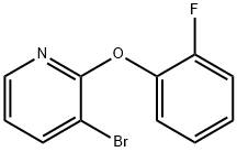 3-Bromo-2-(2-fluorophenoxy)pyridine Struktur
