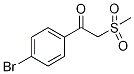 1-(4-Bromophenyl)-2-(methylsulphonyl)ethan-1-one,,结构式