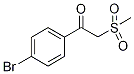 1-(4-Bromophenyl)-2-(methylsulphonyl)ethan-1-one 化学構造式