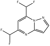 5,7-Bis-difluoromethyl-pyrazolo[1,5-a]pyrimidine- Struktur