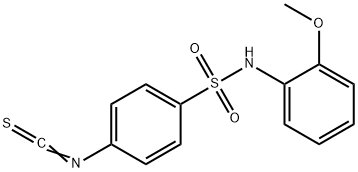 4-硫代异氰酸酯邻-N-(2-甲氧苯基)苯磺酰胺 结构式