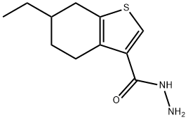 6-ETHYL-4,5,6,7-TETRAHYDRO-1-BENZOTHIOPHENE-3-CARBOHYDRAZIDE Structure