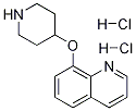 8-(4-PIPERIDINYLOXY)QUINOLINE DIHYDROCHLORIDE Struktur