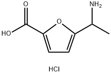 5-(1-AMINO-ETHYL)-FURAN-2-CARBOXYLIC ACIDHYDROCHLORIDE 化学構造式