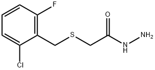 2-[(2-CHLORO-6-FLUOROBENZYL)THIO]ACETOHYDRAZIDE 化学構造式