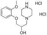 1-(2-METHOXY-PHENOXY)-3-PIPERAZIN-1-YL-PROPAN-2-OL DIHYDROCHLORIDE Struktur