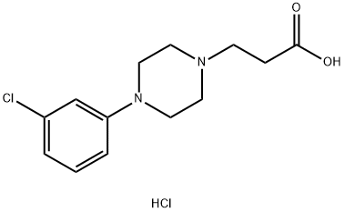 3-[4-(3-CHLORO-PHENYL)-PIPERAZIN-1-YL]-PROPIONIC ACID DIHYDROCHLORIDE Structure