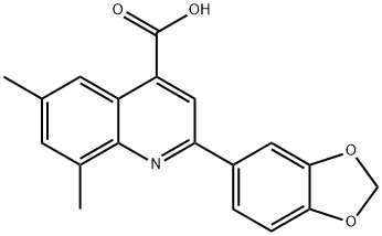 2-(1,3-BENZODIOXOL-5-YL)-6,8-DIMETHYLQUINOLINE-4-CARBOXYLIC ACID
