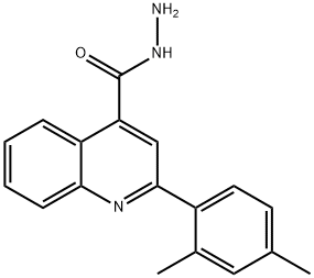 2-(2,4-二甲基苯基)喹啉-4-卡巴肼, 524934-05-2, 结构式