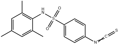 4-ISOTHIOCYANATO-N-MESITYLBENZENESULFONAMIDE 化学構造式