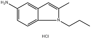 2-METHYL-1-PROPYL-1H-INDOL-5-YLAMINE HYDROCHLORIDE Structure