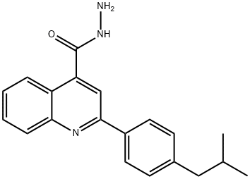 2-(4-ISOBUTYLPHENYL)QUINOLINE-4-CARBOHYDRAZIDE Struktur
