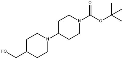 1-(tert-butoxycarbonyl)-1,4-bipiperidine-4-methanol Structure