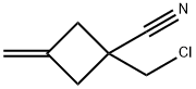 1-(chloromethyl)-3-methylenecyclobutanecarbonitrile Structure