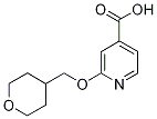 2-(tetrahydro-2h-pyran-4-ylmethoxy)isonicotinic acid,,结构式