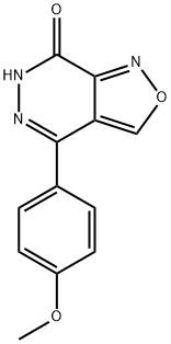 4-(4-甲氧基苯基)异噁唑并[3,4-D]哒嗪-7(6H)-酮, 952182-88-6, 结构式