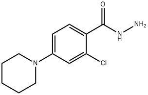 2-chloro-4-piperidinobenzenecarbohydrazide Struktur