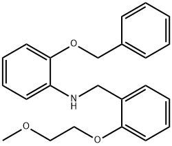 2-(Benzyloxy)-N-[2-(2-methoxyethoxy)benzyl]aniline Struktur