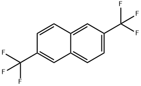 2,6-ビス-(トリフルオロメチル)ナフタレン 化学構造式