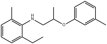 2-Ethyl-6-methyl-N-[2-(3-methylphenoxy)propyl]-aniline Structure