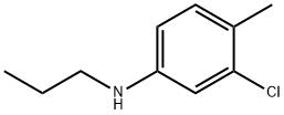 3-Chloro-4-methyl-N-propylaniline 化学構造式