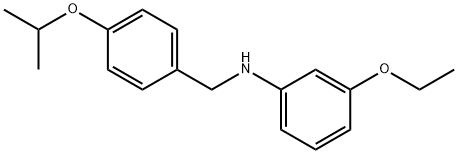 3-Ethoxy-N-(4-isopropoxybenzyl)aniline Structure